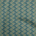 thumbnail image 1 of oneOone Rayon Dark Teal Green Fabric Kalamkari Quilting Supplies Print Sewing Fabric By The Yard 56 Inch Wide, 1 of 5