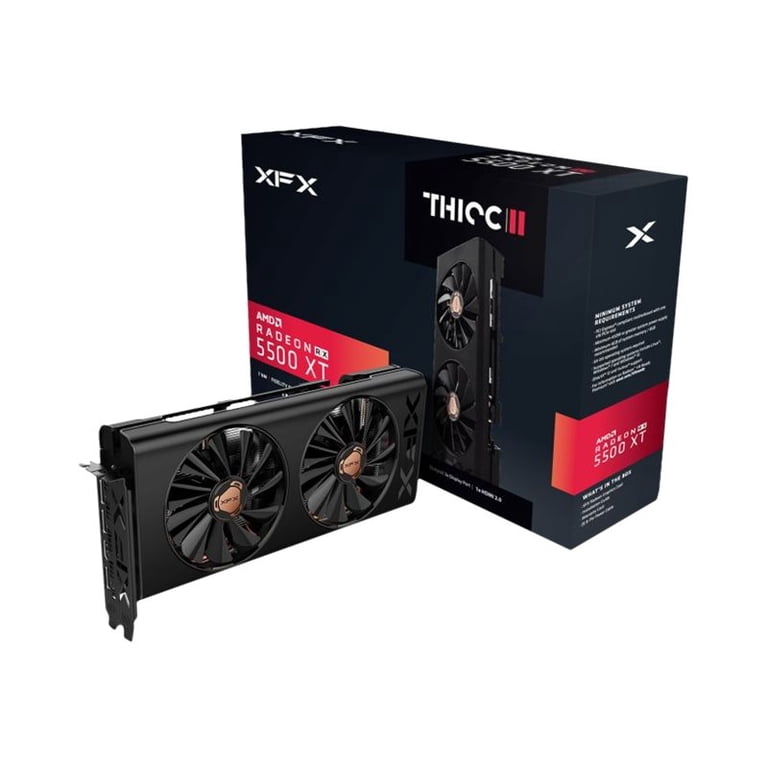 XFX THICC II Pro AMD Radeon RX 5500 XT 8GB GDDR6 PCI Express