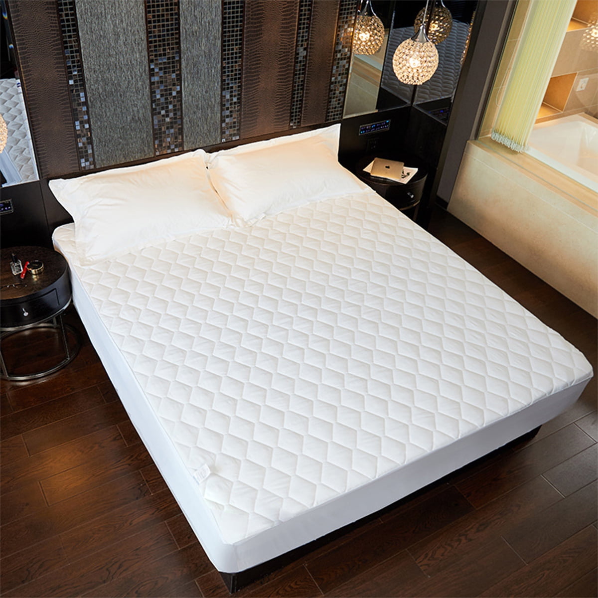 Queen 60 Inch X 80 Inch White Queen Size Mattress Pad Cover | Walmart
