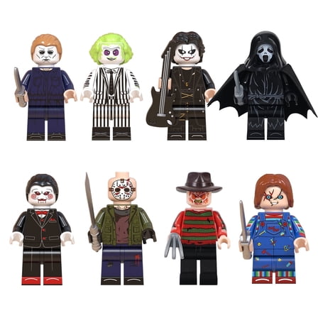 Lemohome Customs Horror Minifigures Halloween Series People Set (8 Pcs)