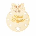 thumbnail image 3 of 10pcs Colgante árbol de Navidad Tema de Noche Silenciosa Estrella DIY Placas Colco Etiquetas de madera de la Navidad, 3 of 8