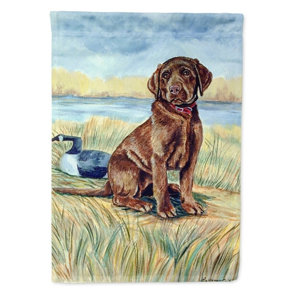 Carolines Treasures 7090-FLAG-PARENT Chocolate Labrador Puppy Flag  multicolor