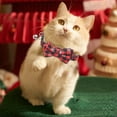 thumbnail image 4 of PONPRNGY Christmas Collar and Bow tie with Classic Snowflake Pattern, Adorable Collar with Light Release Buckle Pet Accessories for Puppy ss Pets, 4 of 6