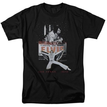 Elvis Presley Men s Live In Vegas T-shirt XX-Large Black