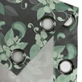 thumbnail image 4 of Ambesonne Grey and Green Grommet Curtain, Nostalgic Floral, 50" x 84", Grey Mint Green, 4 of 6