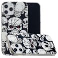 thumbnail image 2 of Funda de TPU luminosa para iPhone 12 Pro Max, calavera, 2 of 5