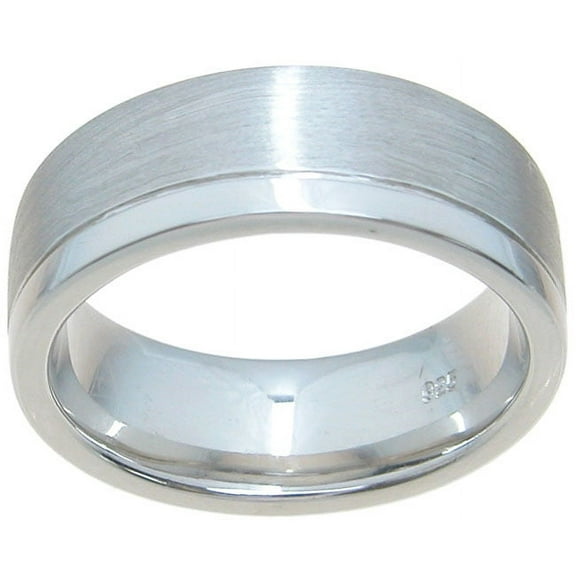925 Sterling Silver Men's Wedding Bands & Wedding Ring Makes Great Anniversary Gifts for Him