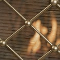 thumbnail image 4 of Chamberlain 3 Panelled Iron Fireplace Screen, Gold, 4 of 5