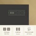 thumbnail image 4 of HOMCOM 3 Drawer Mobile File Cabinet with Charging Station USB Ports Wheels, 4 of 10