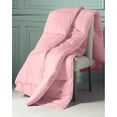 thumbnail image 3 of EASYCOT Luxurious Feather Down Alternative Comforter, Hotel Collection Duvet Insert Comforter for All Season,100% Soft Egyptian Cotton Shell with Corner Tabs 400 GSM Pink , King, 3 of 5