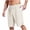 Beige, variant on Men's Workout Shorts Lightweight Side Split Sweat Shorts Breathable Soft Summer Bermuda Shorts for Fitness Athletic