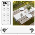 thumbnail image 3 of Yak Print Table Runner Linen Burlap Table Runner 60 Inches Long Farmhouse Modern Textured Wooden Grey Dresser Scarves for Kitchen Island Coffee Dining Room Party Wedding Holiday Decoration 13"x60", 3 of 8