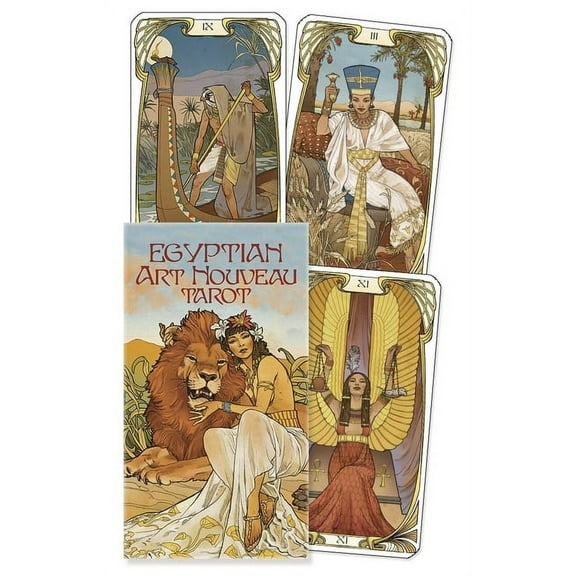Egyptian Art Nouveau Tarot, (Hardcover)