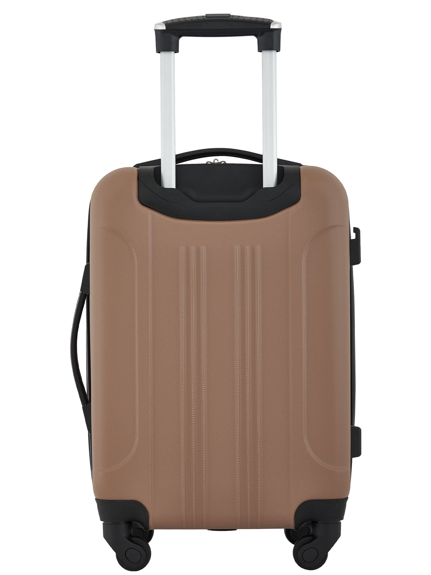 Travelers Club 20" Expandable Rolling Hard Side Carry-on Luggage, Mocha Brown