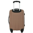 thumbnail image 6 of Travelers Club 20" Expandable Rolling Hard Side Carry-on Luggage, Mocha Brown, 6 of 11