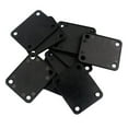 thumbnail image 3 of Esquirla 10 Pieces 4 Holes Plastic Neck Plate Seals Pads Black For Guitar Bass Accessory, 3 of 7