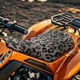 thumbnail image 3 of Uorisanigo Gray Leopard Print ATV Seat Cover Waterproof Outdoor Four Wheeler Accessories Universal Seat Covers for Polaris Sportsman Honda Rancher Foreman Scrambler, 3 of 7