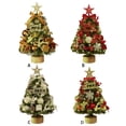 thumbnail image 2 of Billuyoard Pequeños adornos de escritorio establecen un ambiente festivo con efectos de iluminación paquete DIY para árboles de Navidad Kits de decoración para fiestas 45cmPlata, 2 of 6
