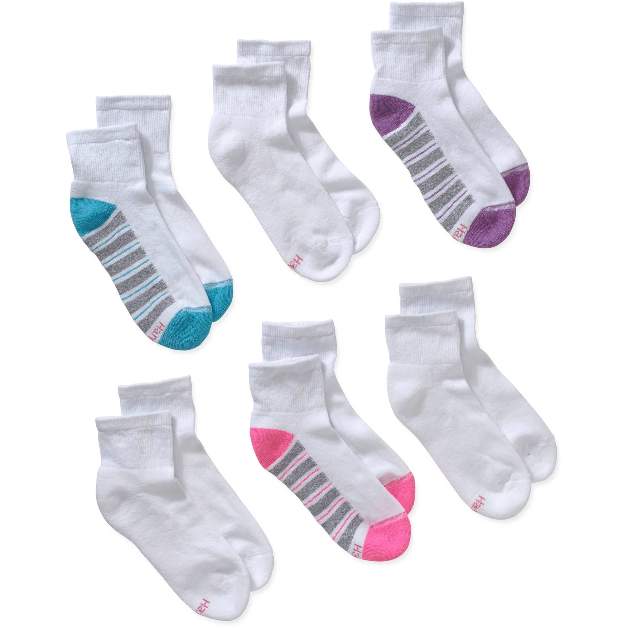 Women's ComfortBlend Ankle Socks, 6 Pack - Walmart.com