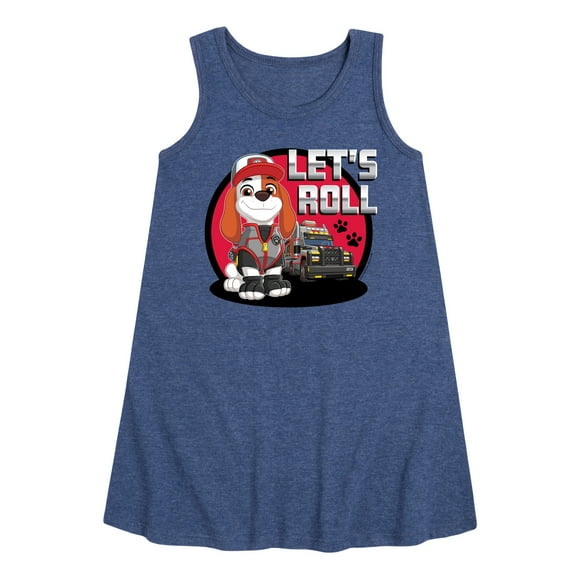Paw Patrol - Let's Roll Al - Toddler and Youth Girls A-line Dress