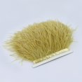 thumbnail image 4 of maytalsory 1 Yard Dyed Ostrich Feather Fringe Trim Ribbon Embellishment Gold, 4 of 8