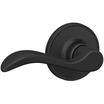 Schlage J Series J10 SEV 622 Passage Lever, Mechanical Lock, Matte Black, Metal, Residential, 3 Grade, 1/BX