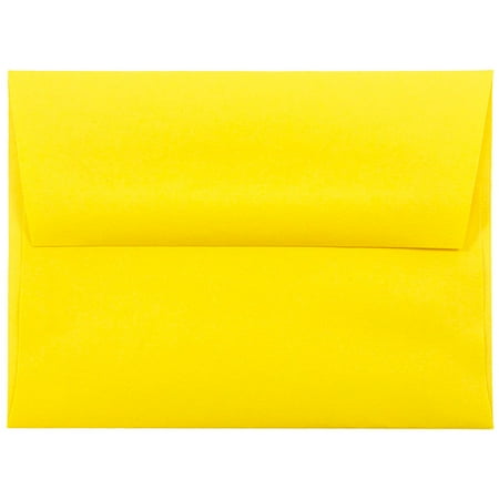 UPC: 0609722705110 | JAM Paper & Envelope A2 Envelopes  4 3/8 x 5 3/4  Yellow  25/Pack