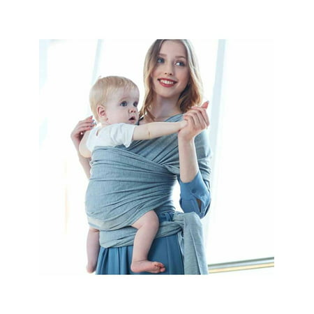 Baby Wrap Carrier All-in-1 Stretchy Baby Wraps - Ergonomic Baby Sling - Infant Carrier - Babys Wrap - Hands Free Babies Carrier Wraps - Best Baby Shower Gift - One Size Fits