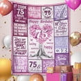 thumbnail image 3 of LHSHID 80th Birthday Gifts for Women 80 Years Old Birthday Gifts Unique 80th Birthday Decorations Gift Best 80th Birthday Gift Ideas for Mom Wife Sister Friend Happy Birthday 40x50in, 3 of 6