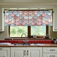 thumbnail image 3 of Yayeee Kitchen Curtains Tier Set of 2 Light Filtering 57"x24" Over Sink Window Panels, Art Pattern, 3 of 7