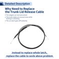 thumbnail image 4 of Cable de liberación de la tapa del maletero Unique Bargains para Toyota Camry 2002-2006, cable de liberación de la puerta del tanque de combustible No.6460733070, 4 of 6