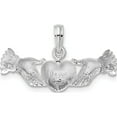 thumbnail image 4 of Sterling Silver Polished Heart Hands Pendant - Jbsp, 4 of 5
