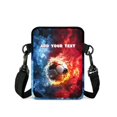 thumbnail image 2 of Chririnla Stretch Polyester Cell Phone Pouch Double Deck Lightweight Crossbody Purse for Shop, Soccer Crossbody Bags, 2 of 7