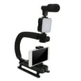 thumbnail image 4 of Stabilisateur de Caméra en Forme de U, Interface de Chaussure Chaude Stabilisant de Caméra à Main Microphone de Réduction du Bruit Standard 0.64cm Filet Anti-Débris pour l'Extérieur pour la Prise de Vue, 4 of 8