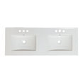 thumbnail image 2 of 59-in. W 3H4-in. Ceramic Top Set In White Color - Overflow Drain Incl. AI-24747, 2 of 9