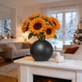 thumbnail image 4 of Plastic Vase Ornament Dry Flowers Plants And Pampas For Coffee Or Dining Tables Office Desks Or Shelves, 4 of 6