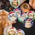thumbnail image 3 of Set de 8 piezas con forma de gato navideño Demonwer, portavasos para bebidas, 3 of 6