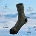 thumbnail image 3 of 5 Pairs Men's Wool Loop Socks, Winter Warm Thick Socks, Men's Outdoor Home Casual Socks fits all sizes 8-12, 3 of 10