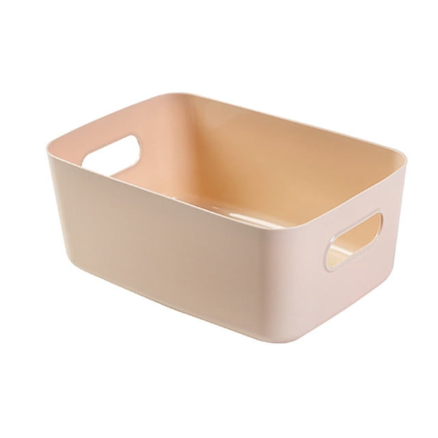 Desktop Baskets Organizer Bin Desktop Sundries Organizer Household Kitchen Storage Container Desktop Storage Basket PP Cosmetic Storages Box Desktops Sundries Organizer With Handle