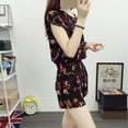 thumbnail image 3 of Woman Suit Female Summer Summer Wear Loose Casual Fashion Beach Shorts Short-sleeved Shirt Two-pieces, 3 of 5
