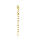 thumbnail image 4 of JewelStop 10k Yellow Gold 2.5mm Diamond Cut Lite Rope Chain Anklet with Lobster Clasp - 10", 4 of 6