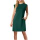 thumbnail image 3 of TaTaai Women's Solid Sleeveless Round Neck Midi Dress with Side Slit and Pockets Loose Fit Casual Summer Office Daily Wear Knee-Length Flowy Long Dress Gift, 3 of 6
