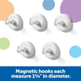 thumbnail image 4 of Learning Resources Original Magnetic Hooks, Classroom Supplies, Teacher Accessories, Strong Magnetic Hooks, Set of 5, 4 of 5