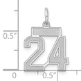 thumbnail image 2 of Collier Pendentif en Argent Sterling 925 Numéro 24 Charmes, 2 of 6