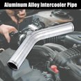 thumbnail image 2 of OD 2.48" 63mm Length 19.69" 500mm Aluminum Alloy Car Tube Intercooler Pipe 45 Degree Air Intake Tube, 2 of 7
