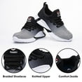 thumbnail image 3 of AUXDIQ Work Shoes Men Women Breathable Steel Toe Cap Industrial Trainers Lightweight Construction Sneakers Sport Shoes, 3 of 6