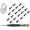 Black, variant on SOULWIT Replacement Headband Screws for Bose QuietComfort 35/QC35/QC35 II/QC45/QC SE/QC Wireless/QC25/QC3/AE2/OE1/SoundLink Series/SoundTrue Series Headphones - 20pcs Black
