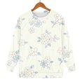 thumbnail image 6 of Kaondbfi Soft and Graceful Floral Print Sweatshirts for Women Fall Fashion Round Neck Pullover Tops Womens Loose Fit Long Sleeve Hoodless, 6 of 9