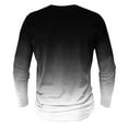 thumbnail image 4 of UAMVSH Mens Gradient Henley Neck Shirts Fashion Long Sleeve T-Shirts Casual Button down Vacation Tops Slim Fit Muscle Pullover(3X-Large,Multicolor 2), 4 of 4