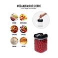 thumbnail image 2 of Contenedores Herméticos AGBOX Para Almacenar y Organizar alimentos, Con Tapa Negra. Set de 9 piezas., 2 of 7